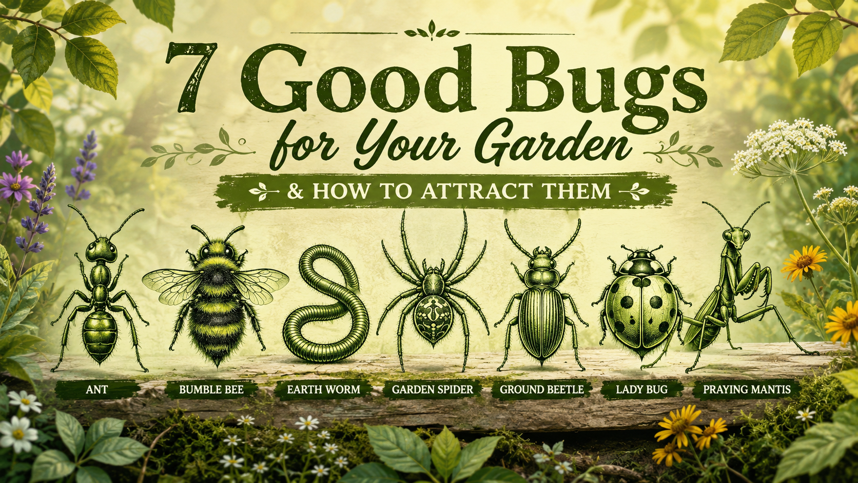 7 Good Bugs for Your Garden & How To Attract Them